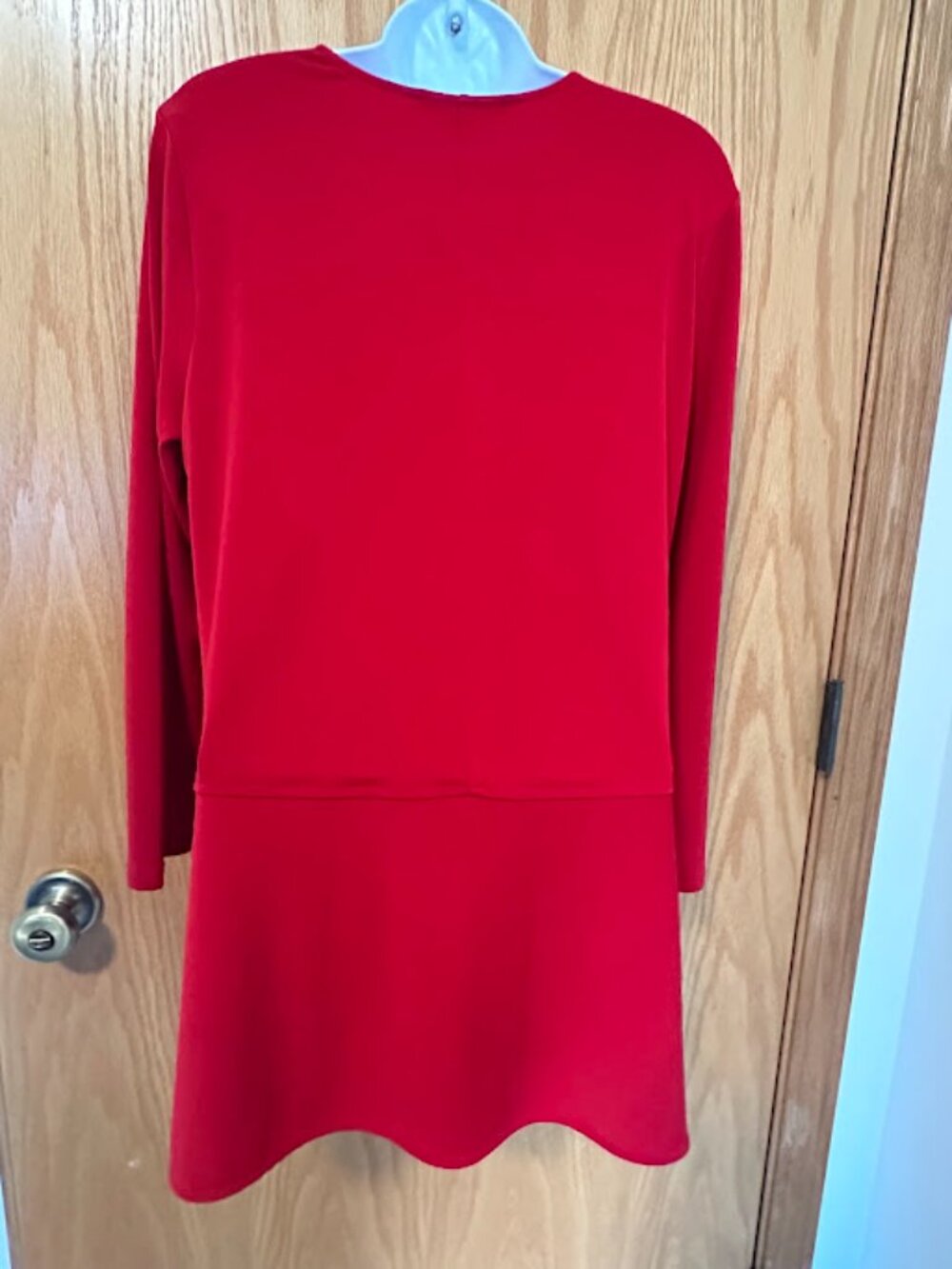 Ralph Lauren Classic Red Long-Sleeve Tunic Top - Size Large - Picture 4 of 6